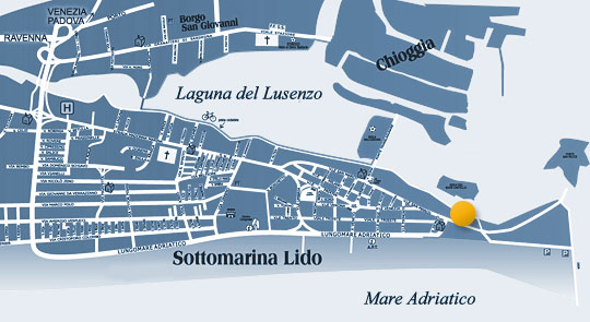Mappa di Sottomarina e Chioggia